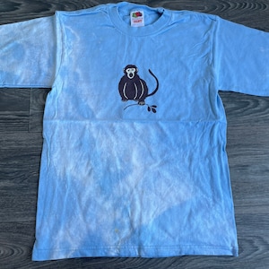 SLEATER KINNEY Maglietta Vintage Indie Rock Punk Monkey Brownstein Tucker Femminista Grafica Arte Personalizzata Tinta con Sbianca Cotone Piccola