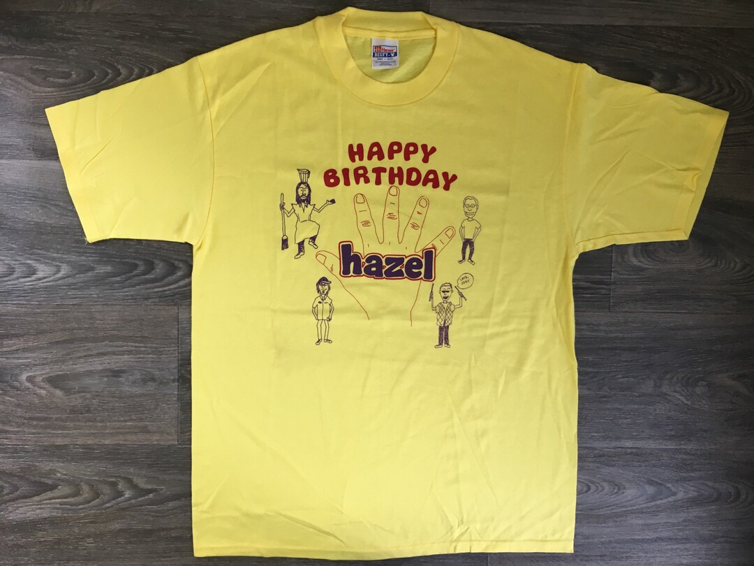 HAZEL Band Shirt 90s Vintage HAPPY BIRTHDAY Portland Oregon