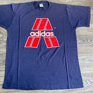 トップス 00s adidas game shirt archive tech y2k Men's L) Vintage Early Y2K 2000s Adidas Blue / | Depop