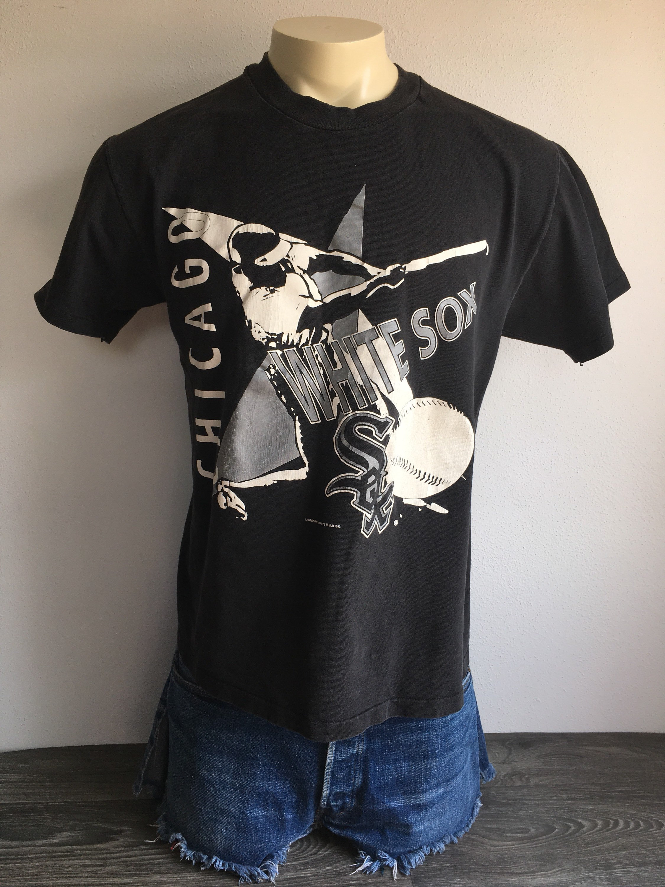 CHICAGO WHITE SOX Shirt 1992 Vintage/ Rare 90's Baseball Huge Print 100 ...