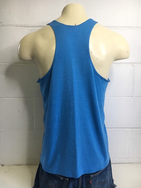 Vintage NIKE Tank Top 90's GREY Tag Shirt Soft Bl… - image 7