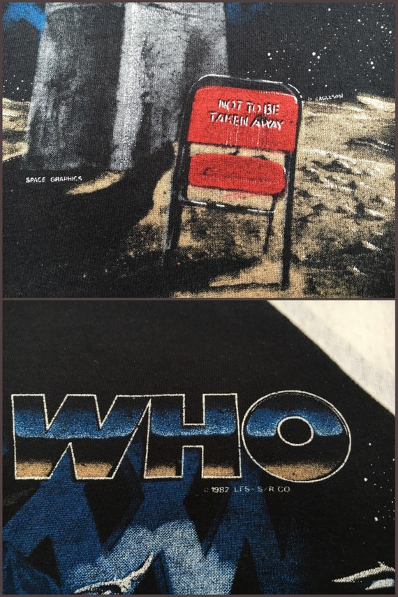 THE WHO Shirt 1982 AMERICA Tour Vintage/ 80's Bas… - image 3
