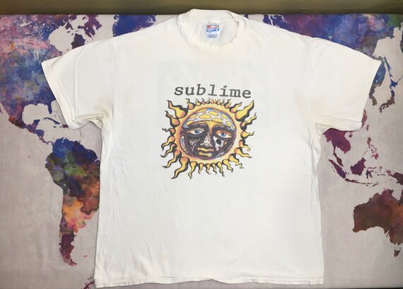 Sublime Shirt 90s Sun Skull Skunk Records T-shirt