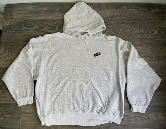 NIKE Hoodie Sweatshirt 90s Vintage Black Label Min