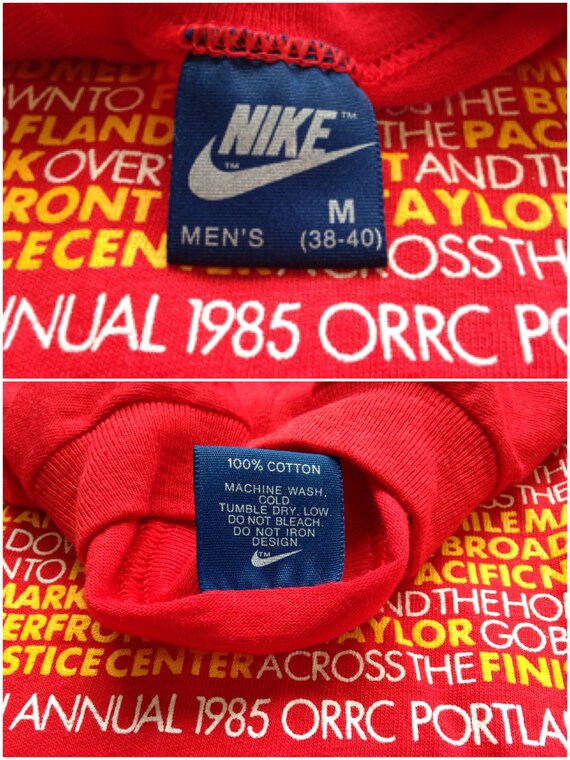 NIKE Shirt Vintage 1985 Blue Label / Portland Mar… - image 2