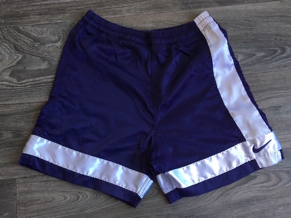 NIKE Shorts 90s Vintage Basketball DAZZLE Satin Smooth Soccer