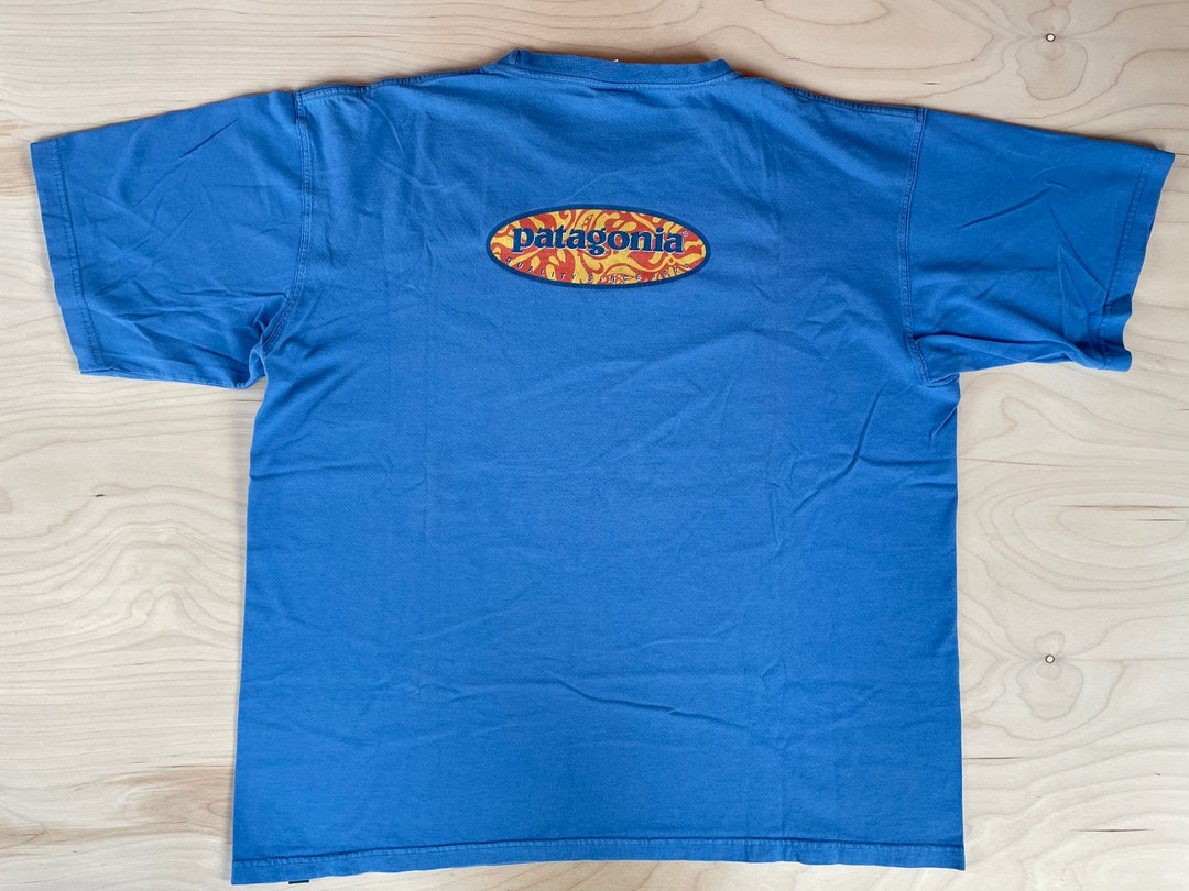 Patagonia Shirt Beneficial Ts Vintage 90s Organic Cotton Aloha 