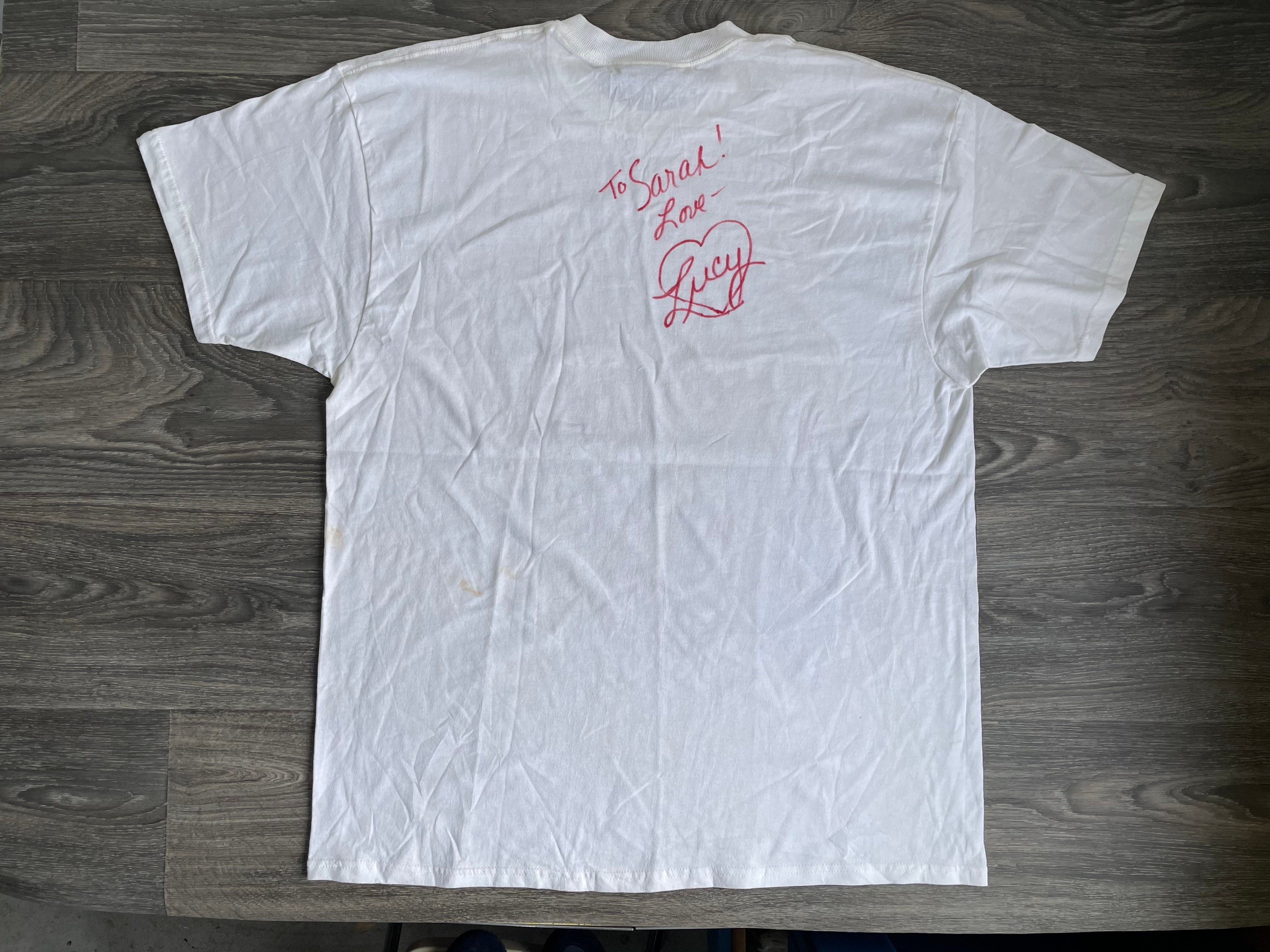 I Love Lucy Shirt Vintage 1992 Autographed Signature Lucille Ball 