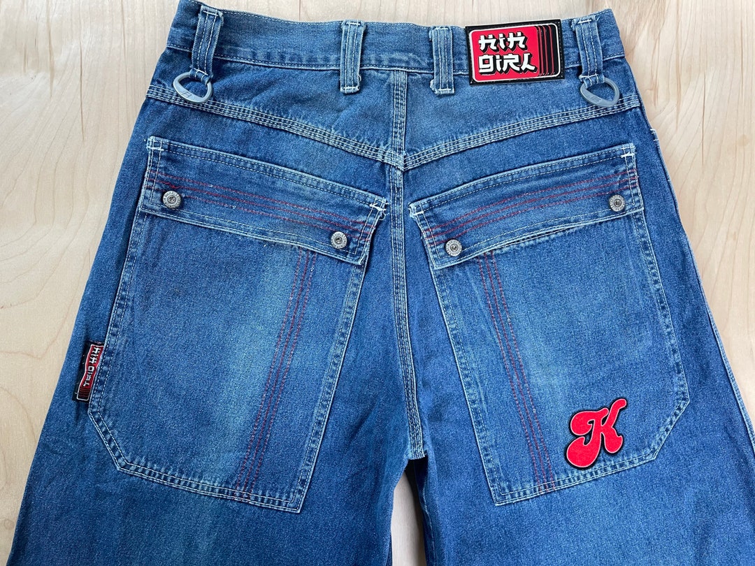 Kikwear Denim Pants Vintage 90s Kik Girl Jeans Wide Leg Rave - Etsy Canada
