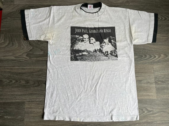 John Paul George Ringo Shirt 90s Vintage Mt Rushmore Parody | Etsy