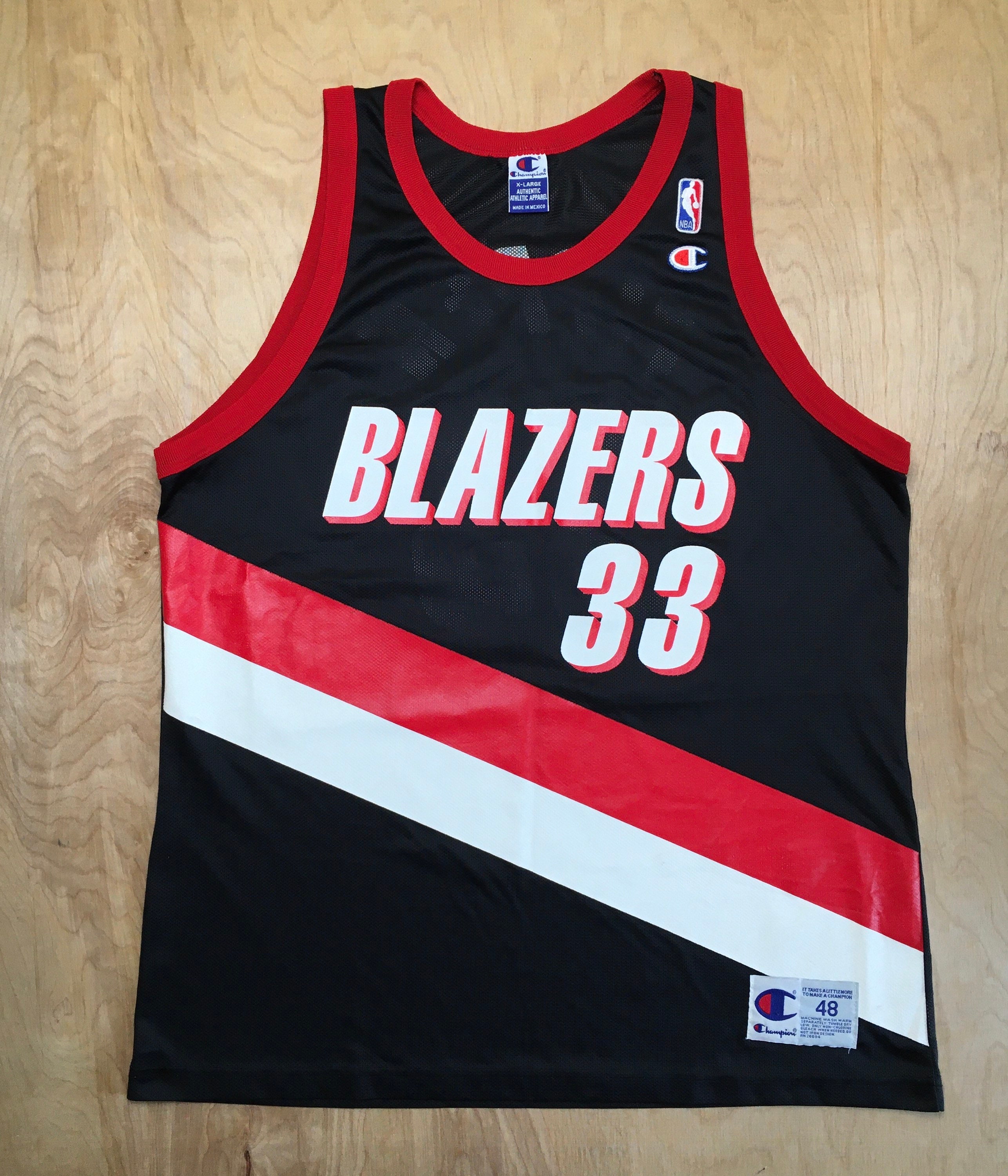 Vtg 90s Scottie Pippen Portland Trail Blazers NBA Jersey Sz XL 48 Champion