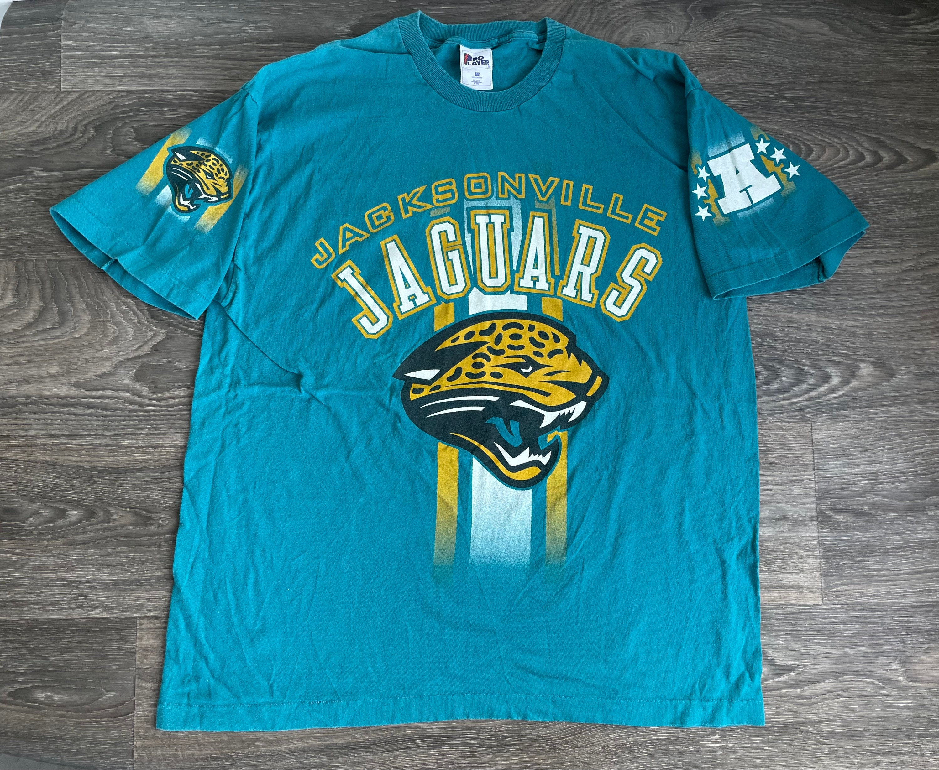 Jacksonville Jaguars Shirt 90s Vintage Football NFL Tee Teal Jacksonville Jaguars Shirt 90s Vintage Football NFL Tee Teal