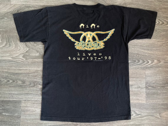 AEROSMITH Shirt Steven Tyler Vintage Original 1997 Nine Lives Tour