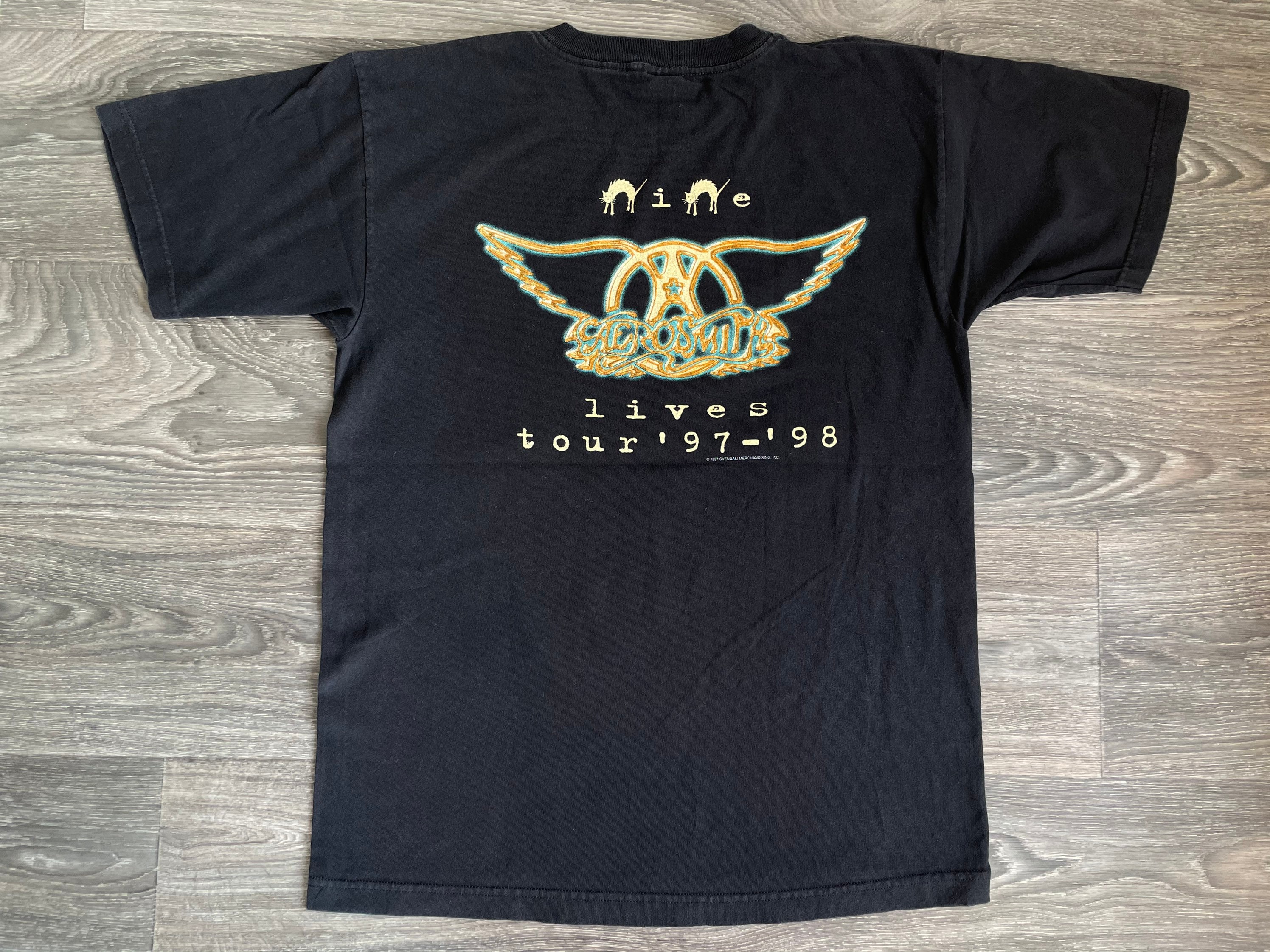 AEROSMITH Shirt Steven Tyler Vintage Original 1997 Nine AEROSMITH Shirt Steven Tyler Vintage Original 1997 Nine