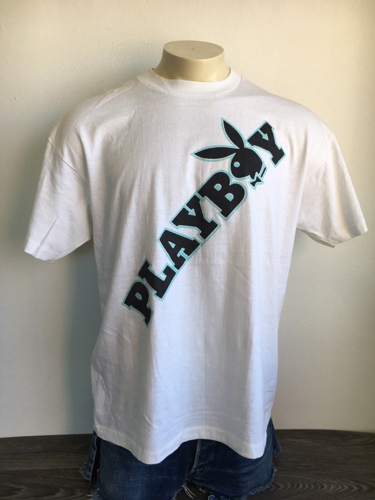 PLAYBOY Shirt Vintage 80's Hugh Hefner RARE! Tshirt Playmate PLAYBOY Shirt Vintage 80's Hugh Hefner RARE! Tshirt Playmate