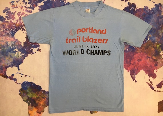 Vintage BLAZERS Shirt 1977/ Original 70's Rip City