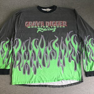 GRAVE DIGGER Shirt 90s Vintage Monster Truck Racing GRAVE DIGGER Shirt 90s Vintage Monster Truck Racing