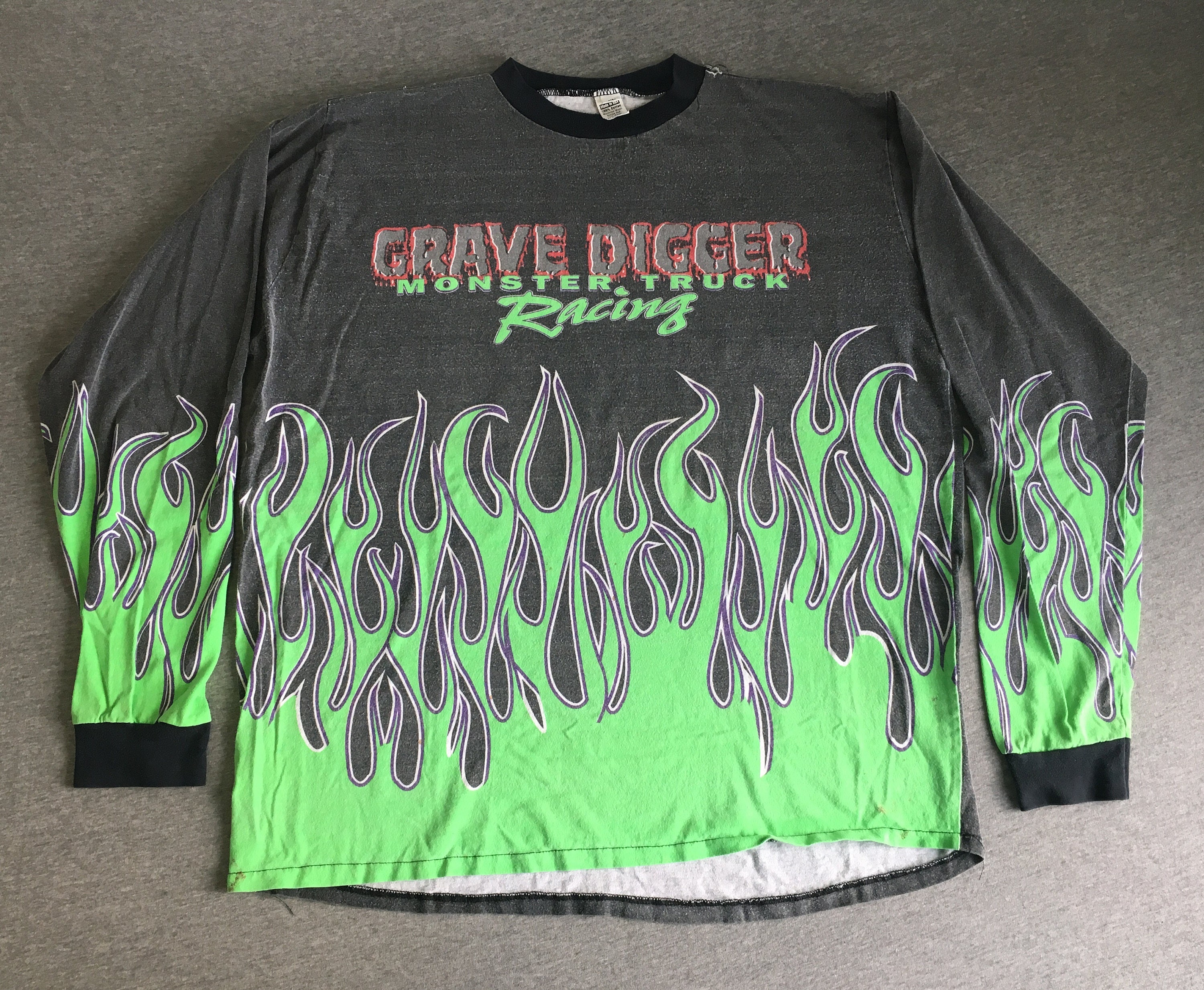 Monster Truck Shirt Grave Green Digger Racing Shirt Monster Truck Shirt Grave Green Digger Racing Shirt