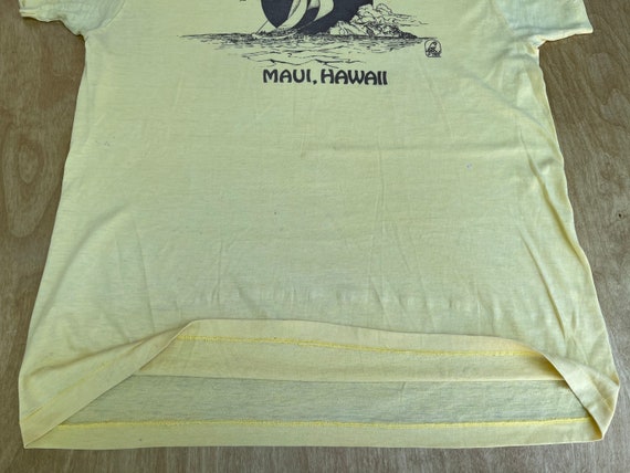 Poly Tees Hawaii Shirt 70s vintage Maui Sailboat … - image 4