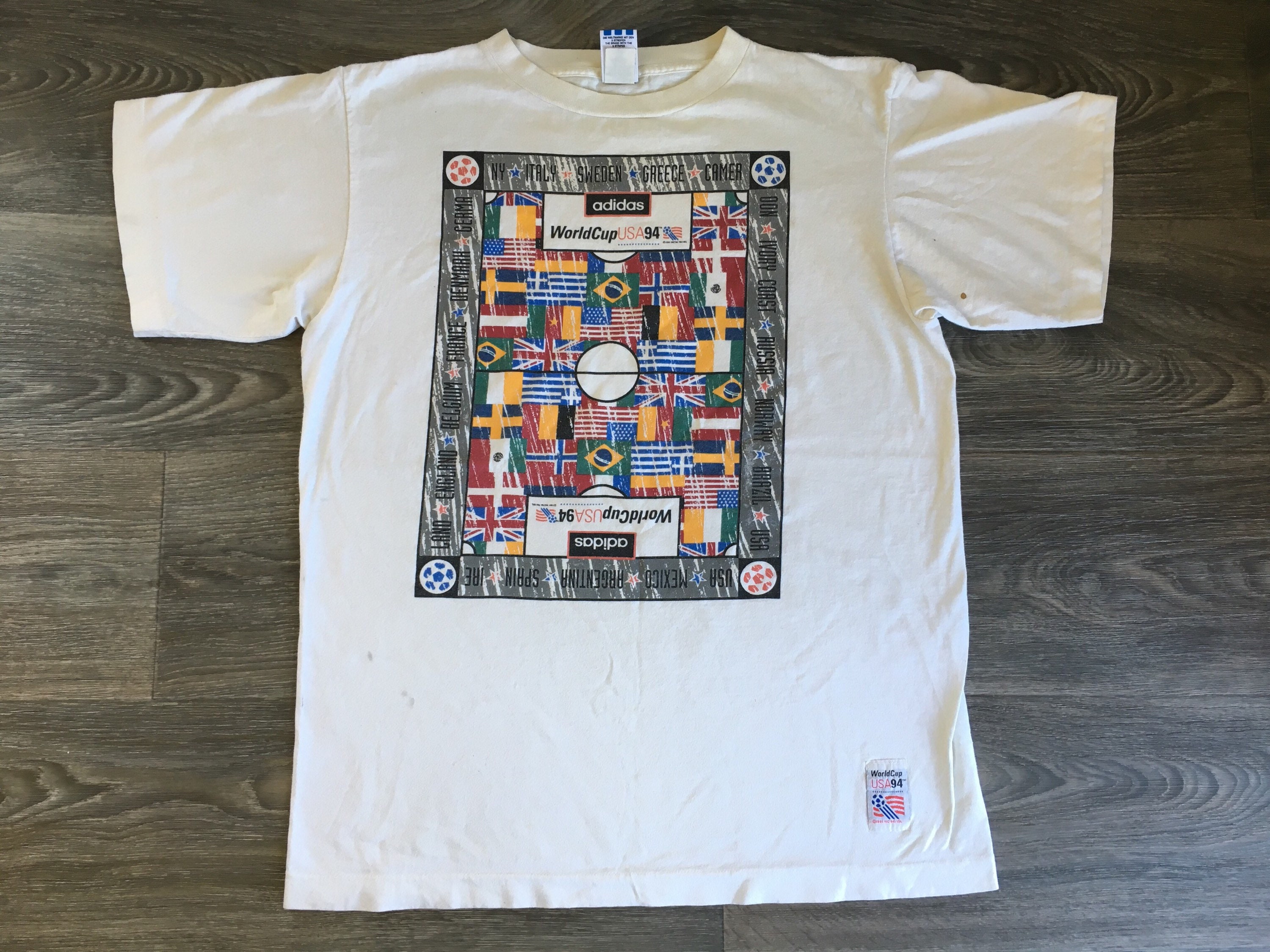人気商品!! ADIDAS ヴィンテージ World Cup USA 94 Tシャツ サッカー - 通販 - www.drelciopiresjr.com.br