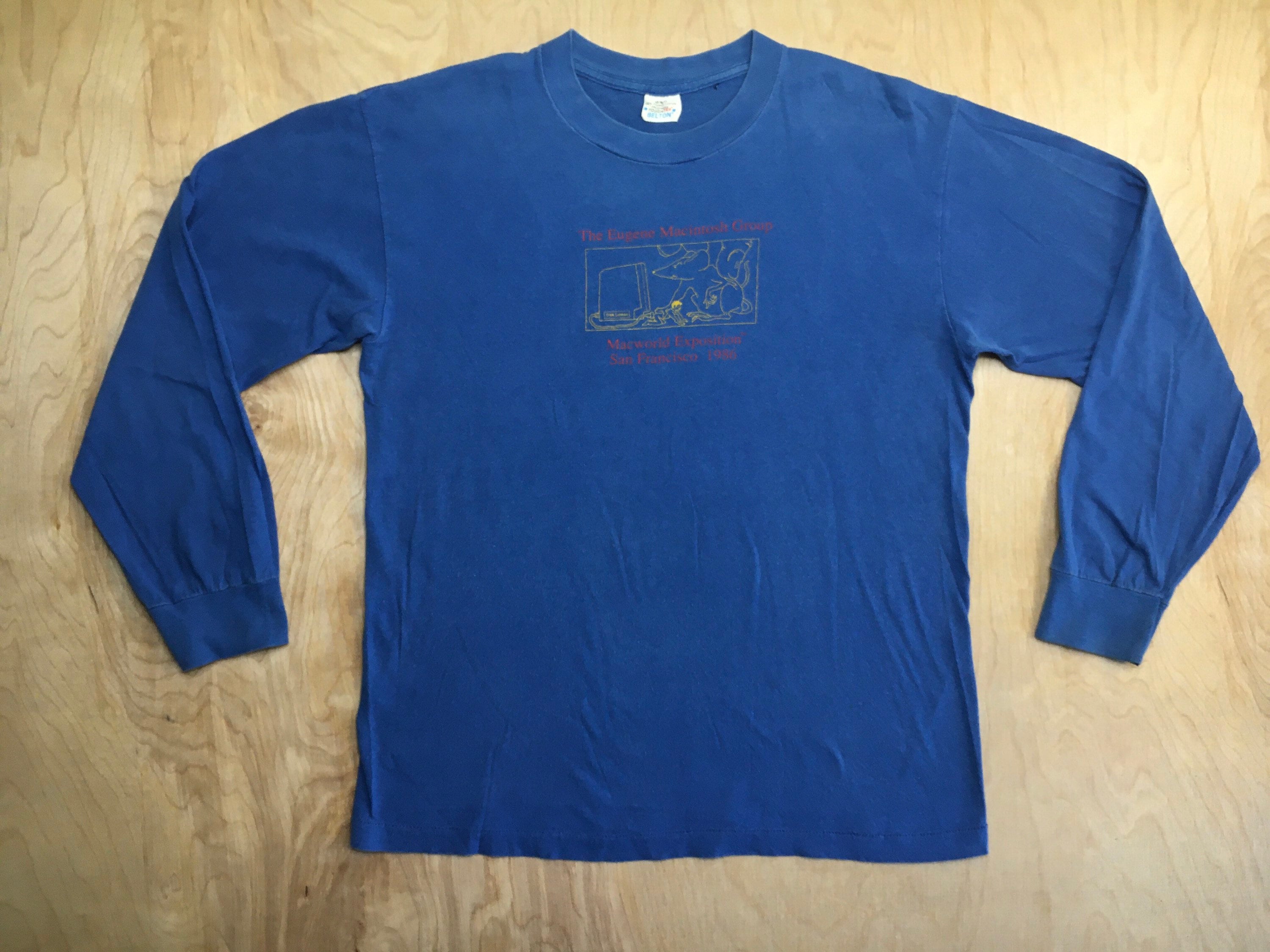 Macworldシャツ 1986 Apple Computers ヴィンテージ 長袖 展示会