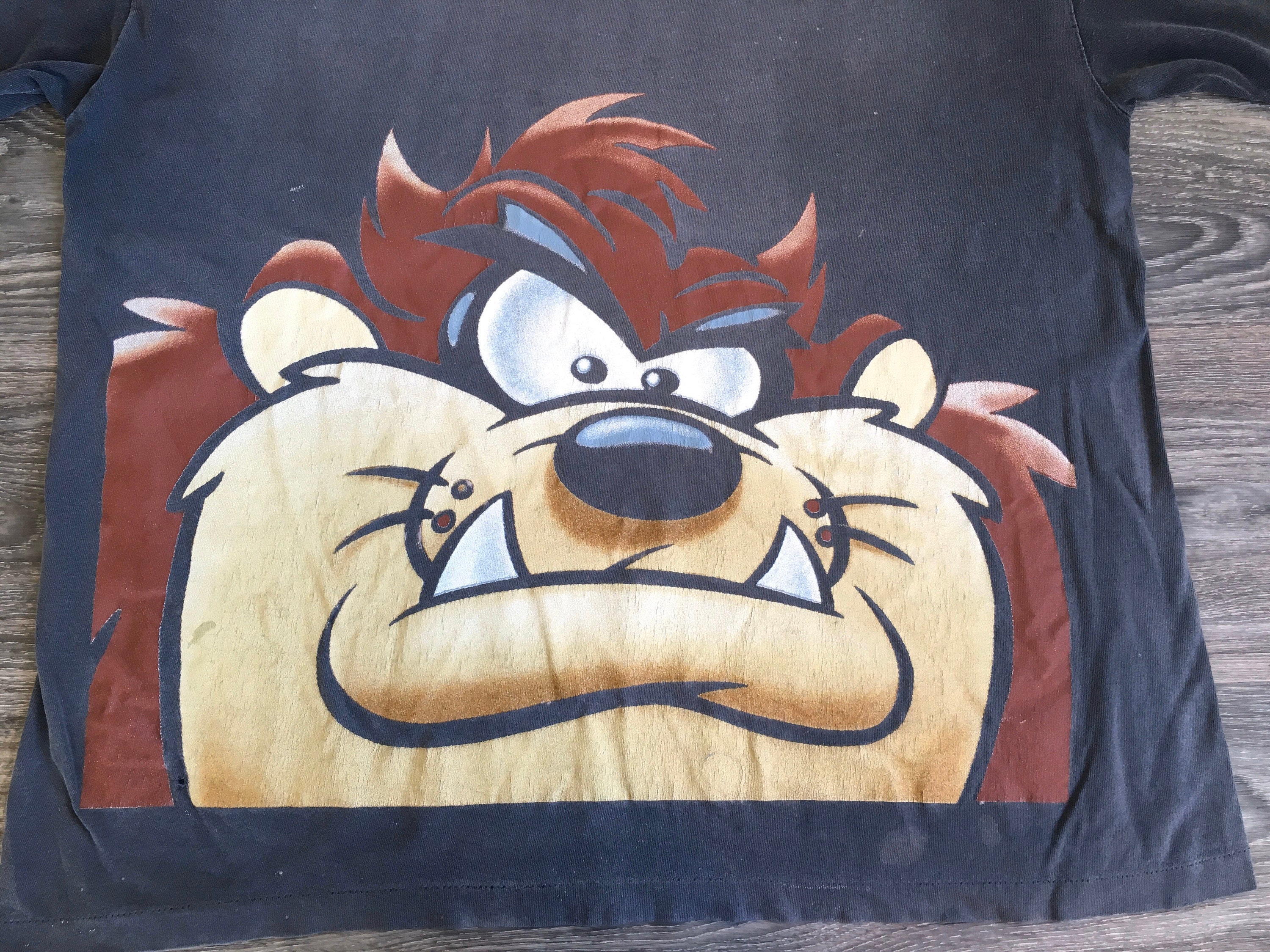 Taz シャツ 90年代 ヴィンテージ What The ___***_ Are You Looking At 