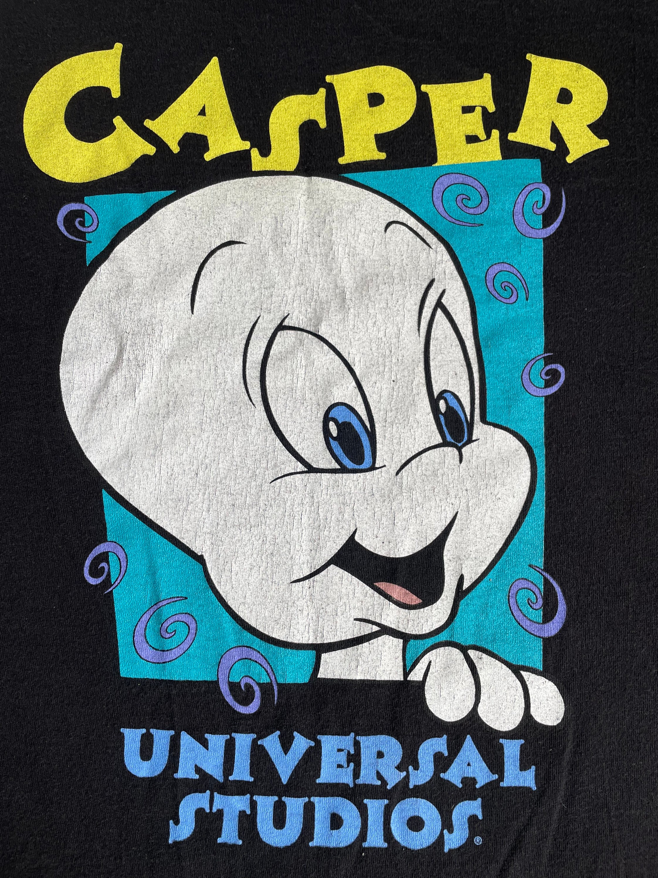 Vintage Casper T-Shirt / Size: L / Cartoon Movie Reprint 90s Ghost Disney