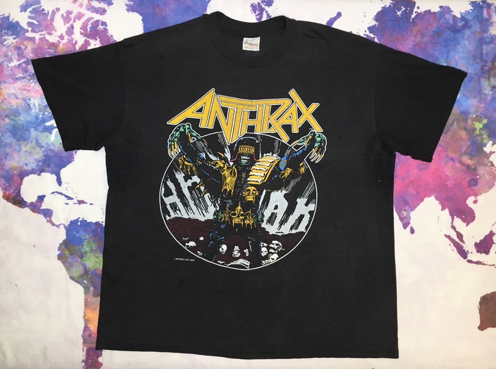 Amazon.com: Anthrax - Judge Dread Woven Sew On Patch 8cm x