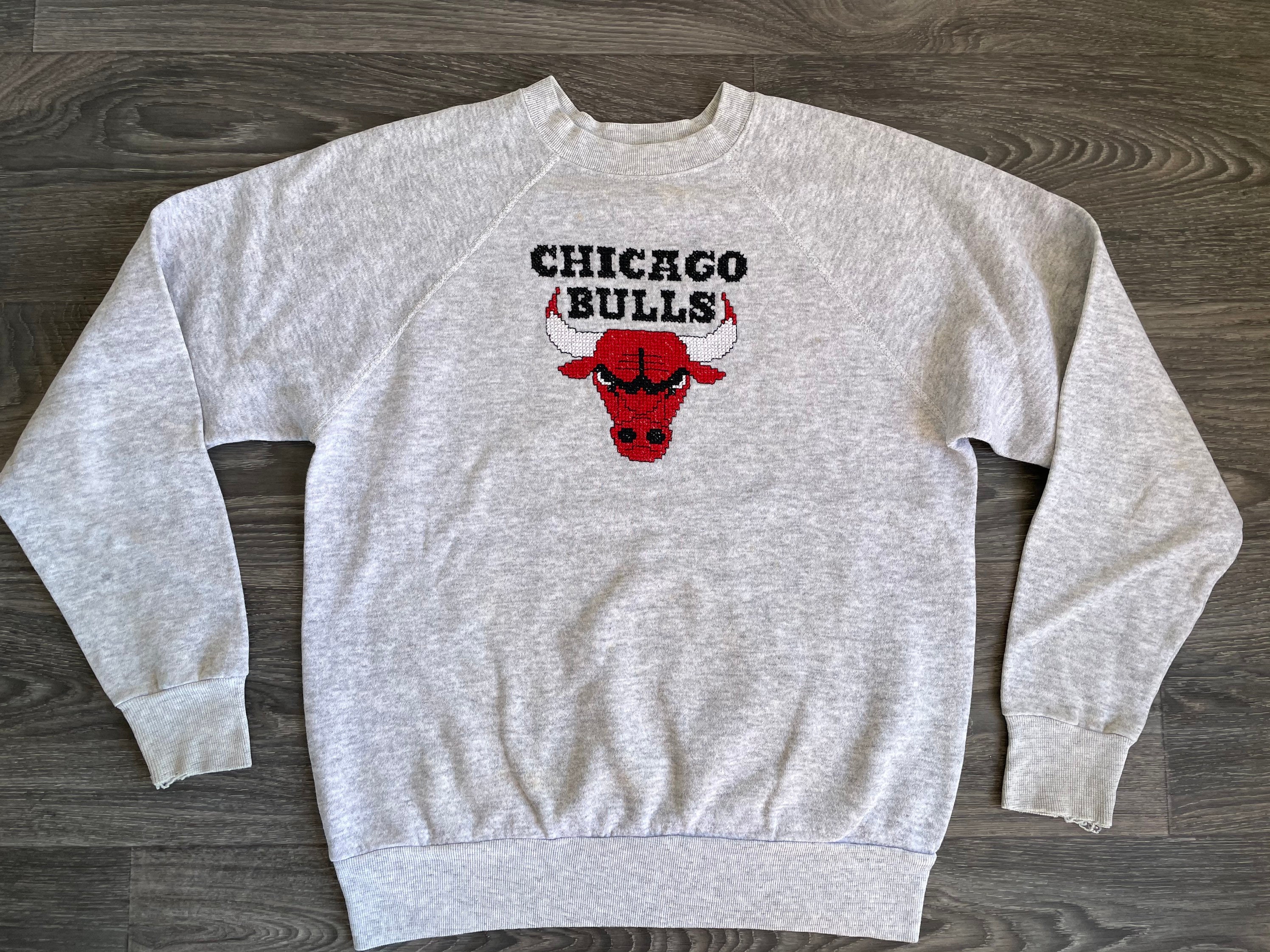 Vintage 90s Cotton Mix Red Lee Chicago Bulls Sweatshirt - XX-Large