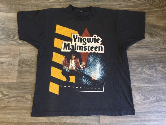 YNGWIE MALMSTEEN Tshirt 1990 Vintage Eclipse Tour… - image 3