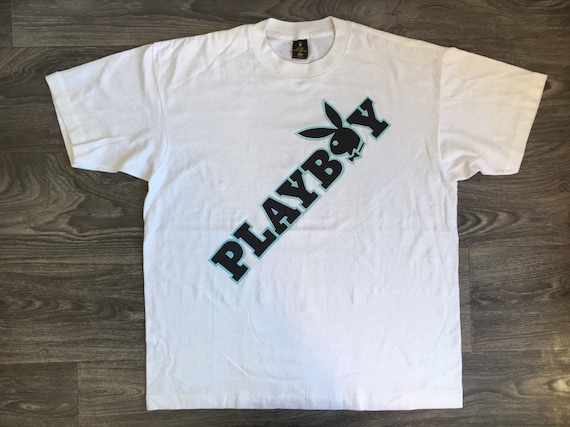 PLAYBOY Shirt Vintage 80's Hugh Hefner RARE! Tshirt Playmate PLAYBOY Shirt Vintage 80's Hugh Hefner RARE! Tshirt Playmate