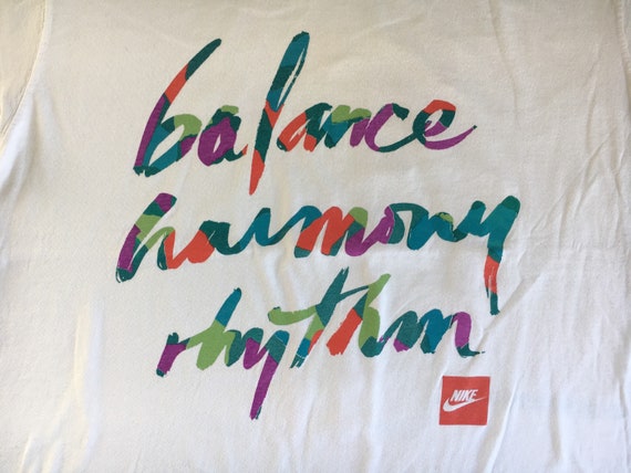 Nike Tshirt 90's Vintage BALANCE HARMONY RYTHM Da… - image 8