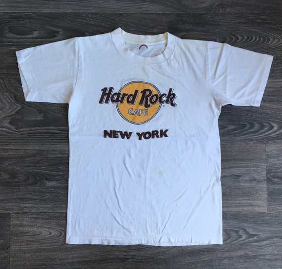 lekken scheuren Universeel Hard Rock Cafe New York Shirt 90s Vintage NYC White Cotton Pop - Etsy