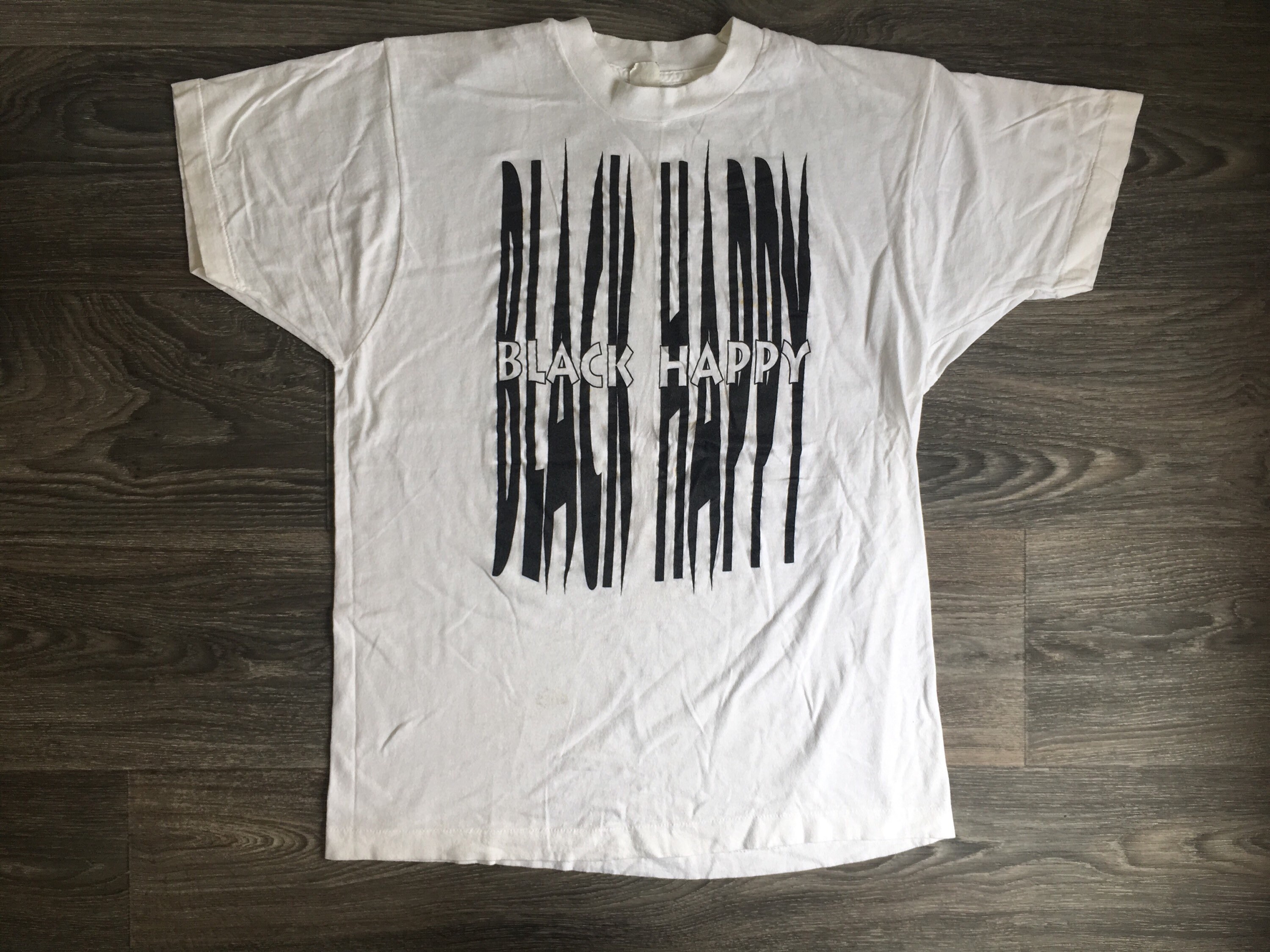 BLACK HAPPY Band Shirt Rare! Vintage 90