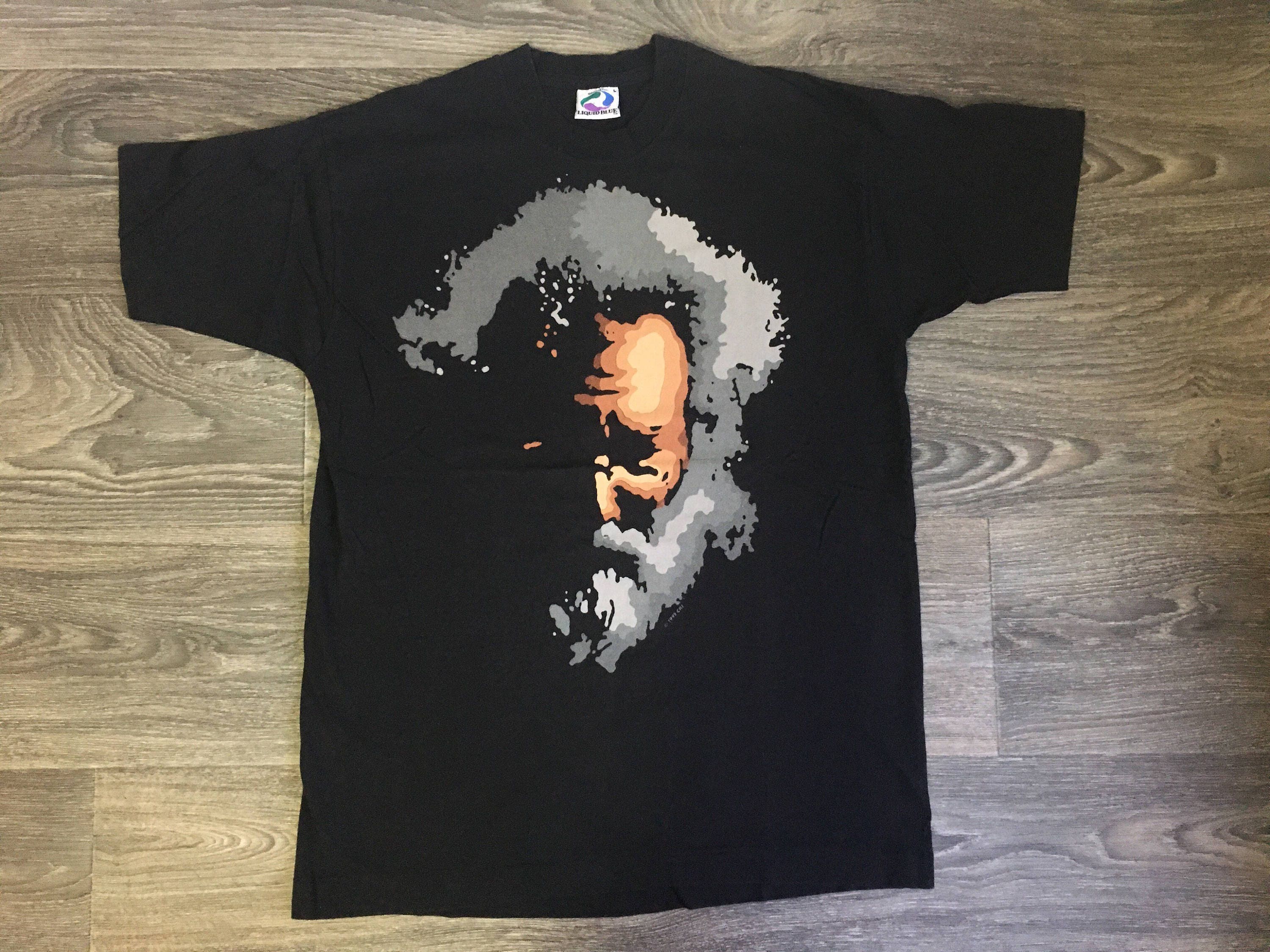 Liquid Blue Shirt Grateful Dead 1995 Vintage 90s Jerry Liquid Blue Shirt Grateful Dead 1995 Vintage 90s Jerry