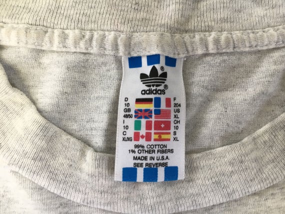 ADIDAS 1994 Shirt Vintage 90s TREFOIL 3 Stripes Backwards ADIDAS 1994 Shirt Vintage 90s TREFOIL 3 Stripes Backwards
