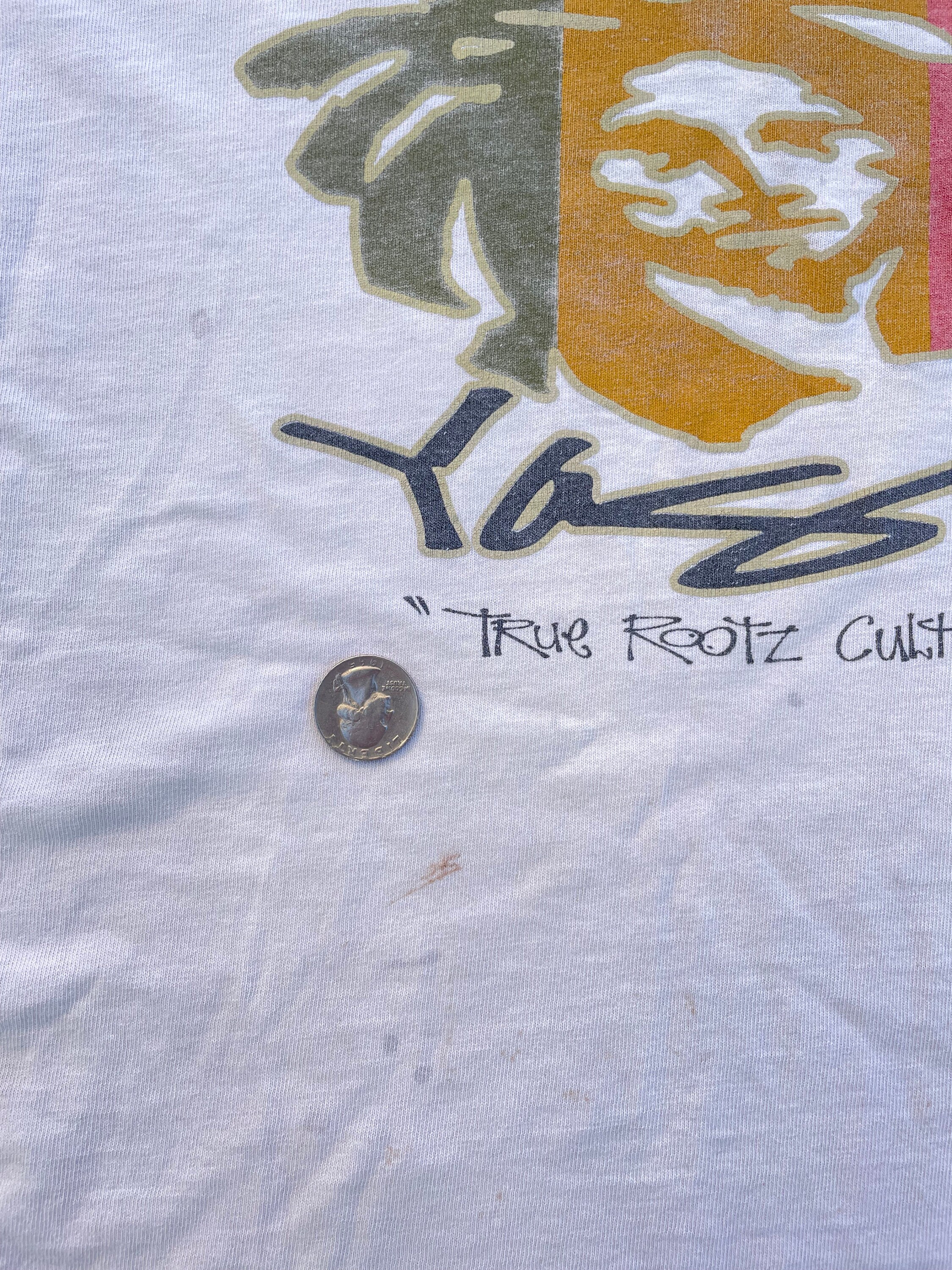 Yaga Shirt Vintage 90s True Rootz Culture USA Made Skate Street 