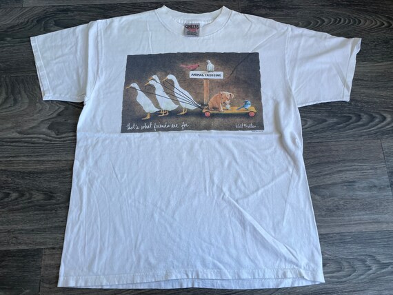 トップス 90s Will Bullas duck print T_shirt L art 90s Will Bullas duck print T_shirt L art 90's〜 Will Bullas