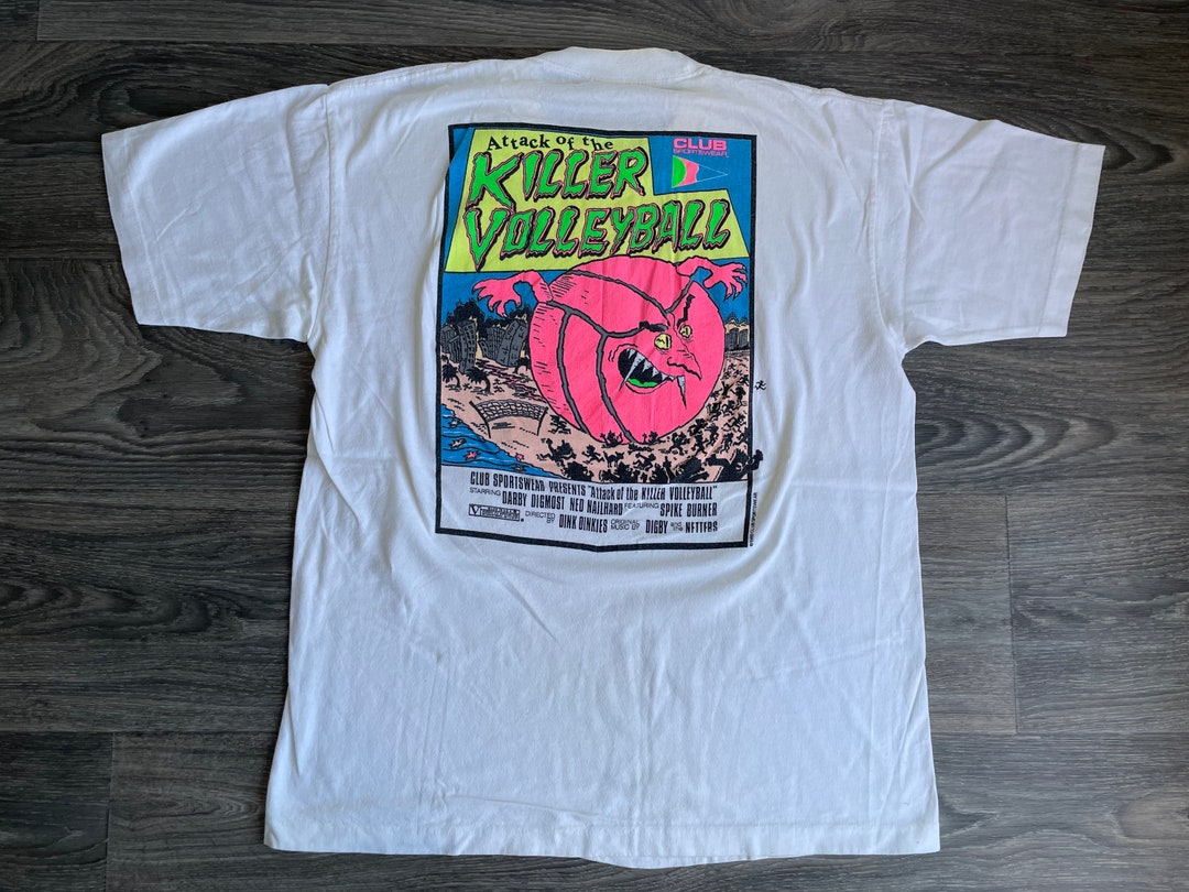 Beach Volleyball Shirt Vintage 90s Club Sportswear Attack of - Etsy