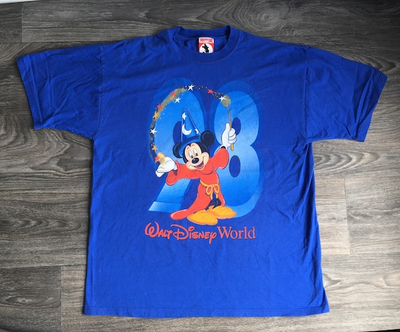 MICKEY MOUSE Shirt 1998 Vintage wizard Hat Disney… - image 1