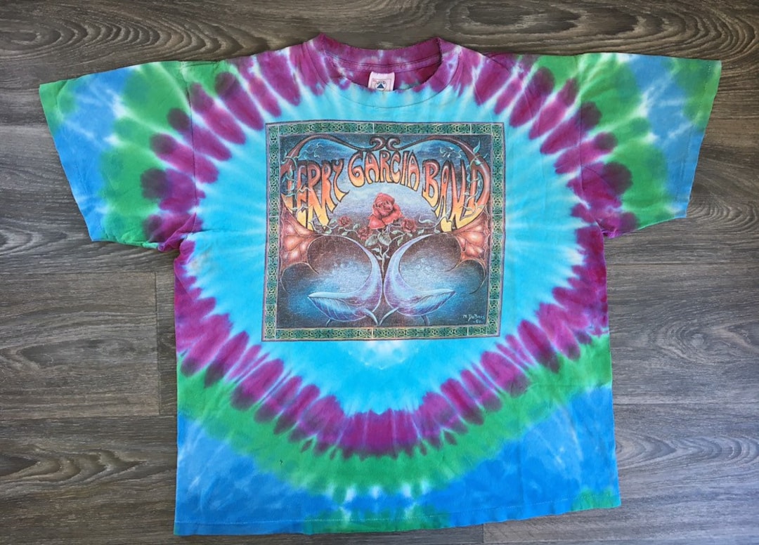 JERRY GARCIA BAND 1993 Tour Shirt Vintage 90s Grateful Dead Tie Dye ...