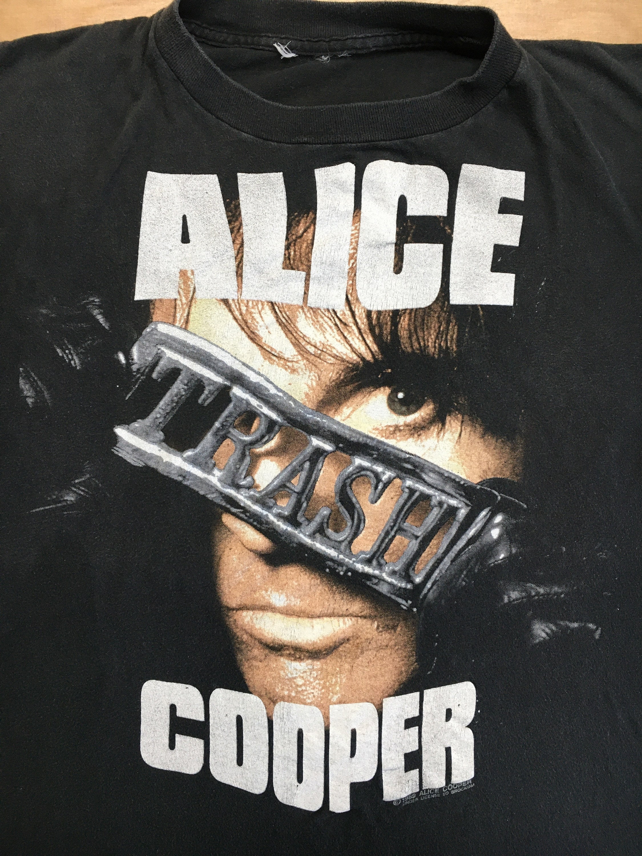 Alice Cooper Shirt Trash America Tour 1989-1990 Tee Poison Song