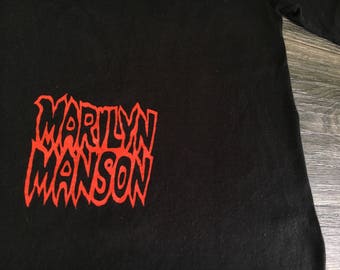 Marilyn Manson 1994 Tshirt Vintage 90s Beware of God Shirt