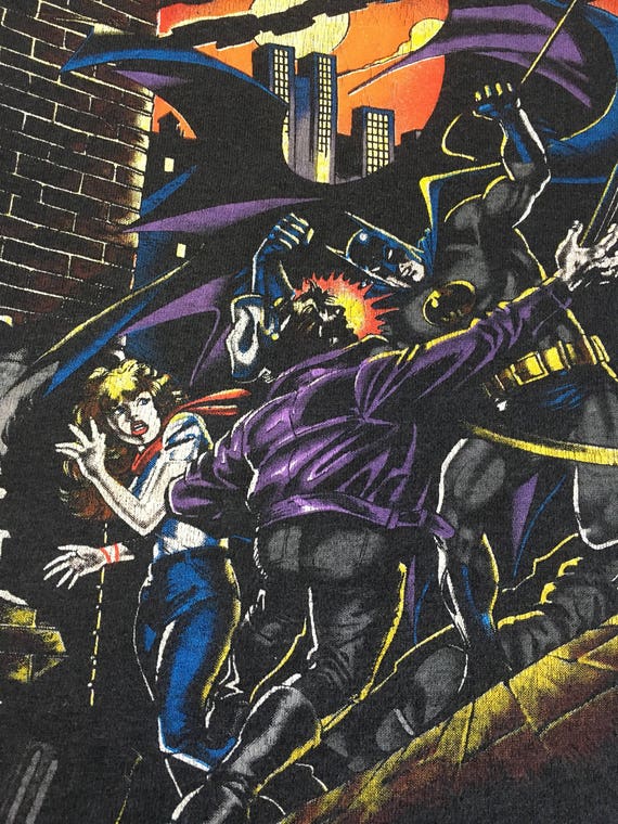 90s BATMAN TM&DC Comics(s15) ポロシャツ USED s-l400.jpg