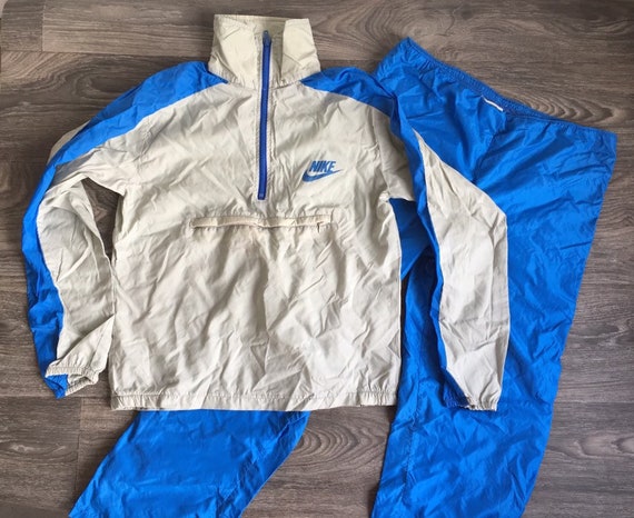 Buy NIKE TRACK SUIT 70s Vintage Windbreaker Jacket Pants Set Buy NIKE TRACK SUIT 70s Vintage Windbreaker Jacket Pants Set