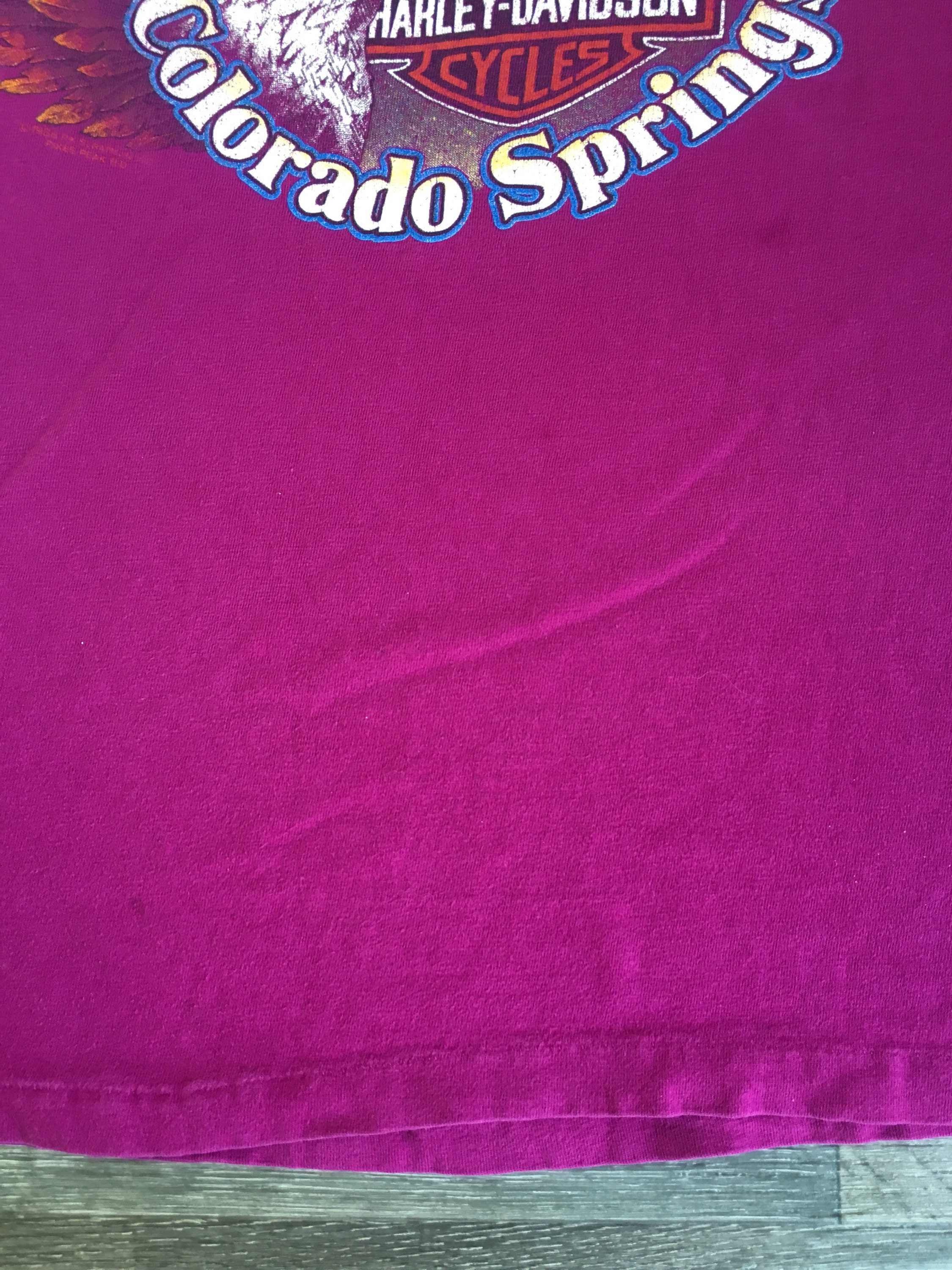 Vintage HARLEY DAVIDSON Shirt 1988 Pikes Peak Colorado Springs