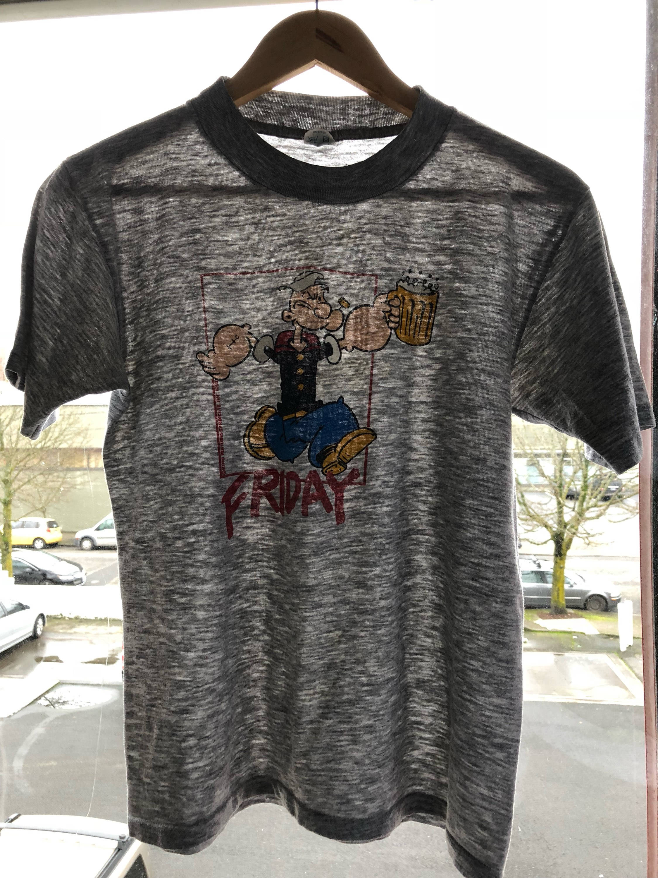 ポパイ 1982 Tシャツ ヴィンテージ 80年代 ソフト 薄手 漫画シャツ 