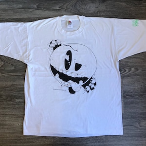 Joe Psycho i Moo Frog Tshirt Rzadki Vtg 1995 90s Comic Book Shirt Goblin Entertainment Cartoon Ink Drawing Character Super Hero Rare Tee XL