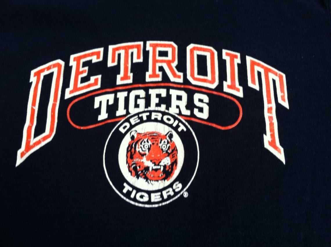 Vintage Detroit Tigers 80s T-shirt/ Original Unworn Champion | Etsy