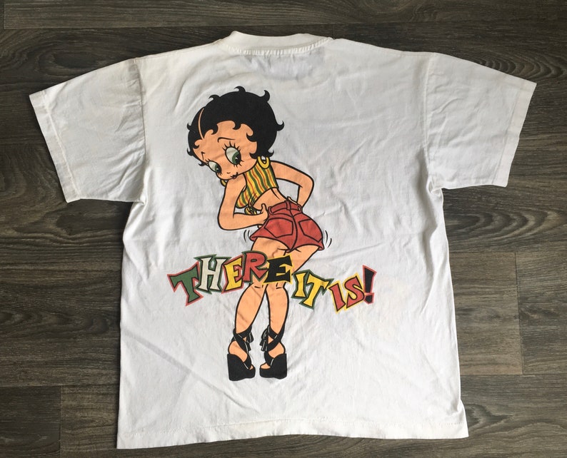 BETTY BOOP Tshirt 90s Vintage Booty Shorts There It Is Double | Etsy